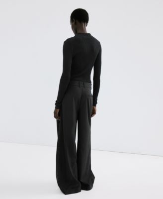 Women's Contrast-Bodice Long Jumpsuit