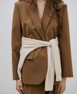 Women's Pinstripe Suit Blazer