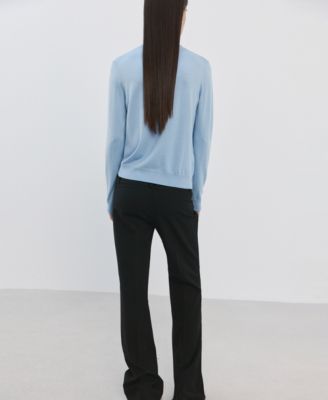 Women's Round-Neck Knitted Sweater