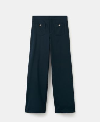 Women's Jewel Buttons Straight Pants