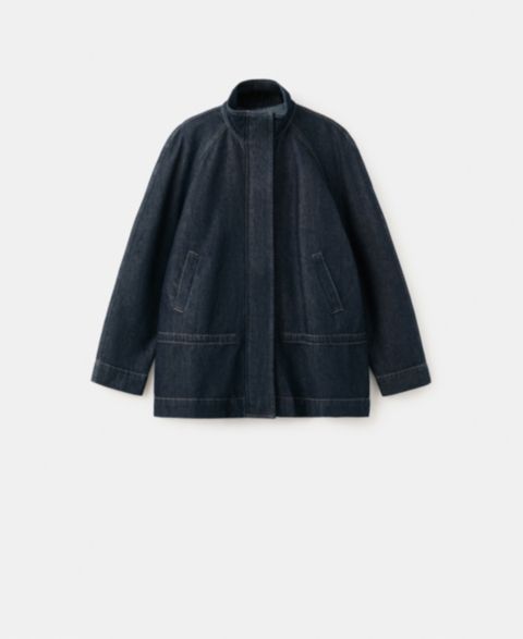 Женские куртки MANGO Women's Gathered-Waist Denim Parka