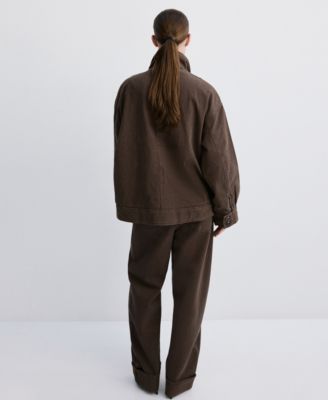 Women's Cuffed Hem Balloon Jeans