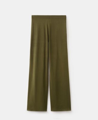 Women's Fine-Knit Straight-Fit Pants