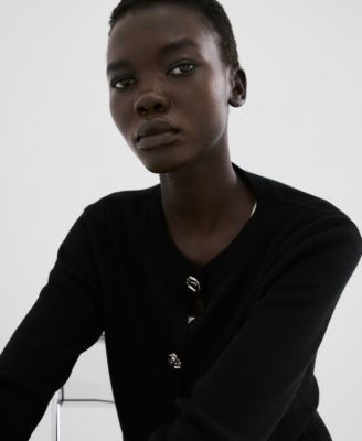 Women's Jewel Button Knitted Cardigan