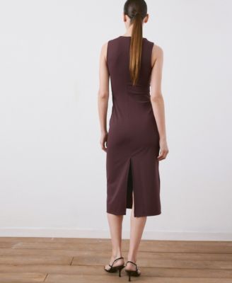 Women's Fitted V-Neck Dress