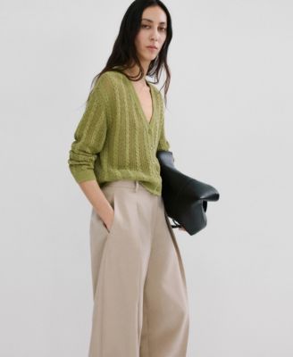 Women's Knitted Braided Cardigan