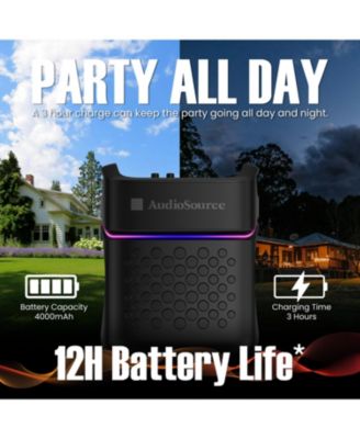 2.1 Party Speaker, 160W, Subwoofer, RGB Lights, Bluetooth 5.3, Dual Mics, Portable with Ultra Bass Boost