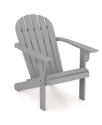 Acacia Wood Adirondack Patio Chair with Slanted Seat
