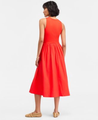 Women's Orange Fit & Flare Dresses | Macy's