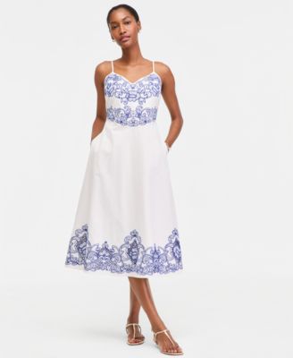 Women's Linen & Blend Midi Dresses | Macy's