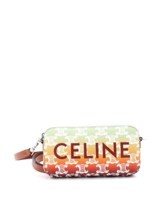 Horizontal Pouch Crossbody Bag Logo Triomphe Coated Canvas