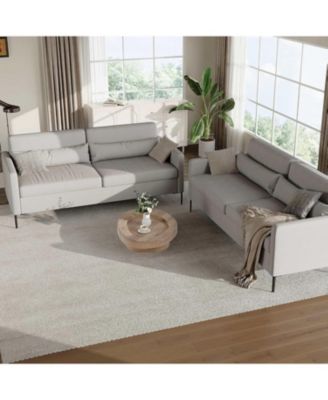 Loveseat Couches Set of 2 for Living Room, 80 in Modern Couch with Deep Seats, Comfortable Love Seat Sofa with Sturdy Frame