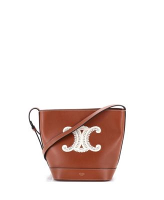 Small Cuir Triomphe Bucket Bag Leather