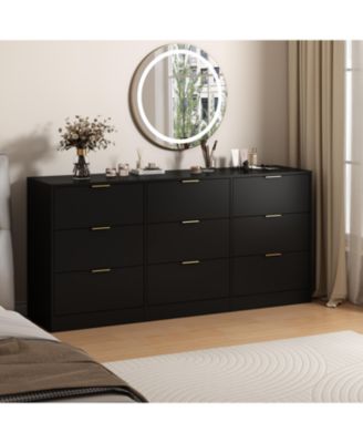 Slim 5 Drawer Dresser Wood for Bedroom Living Room Small Space Storage