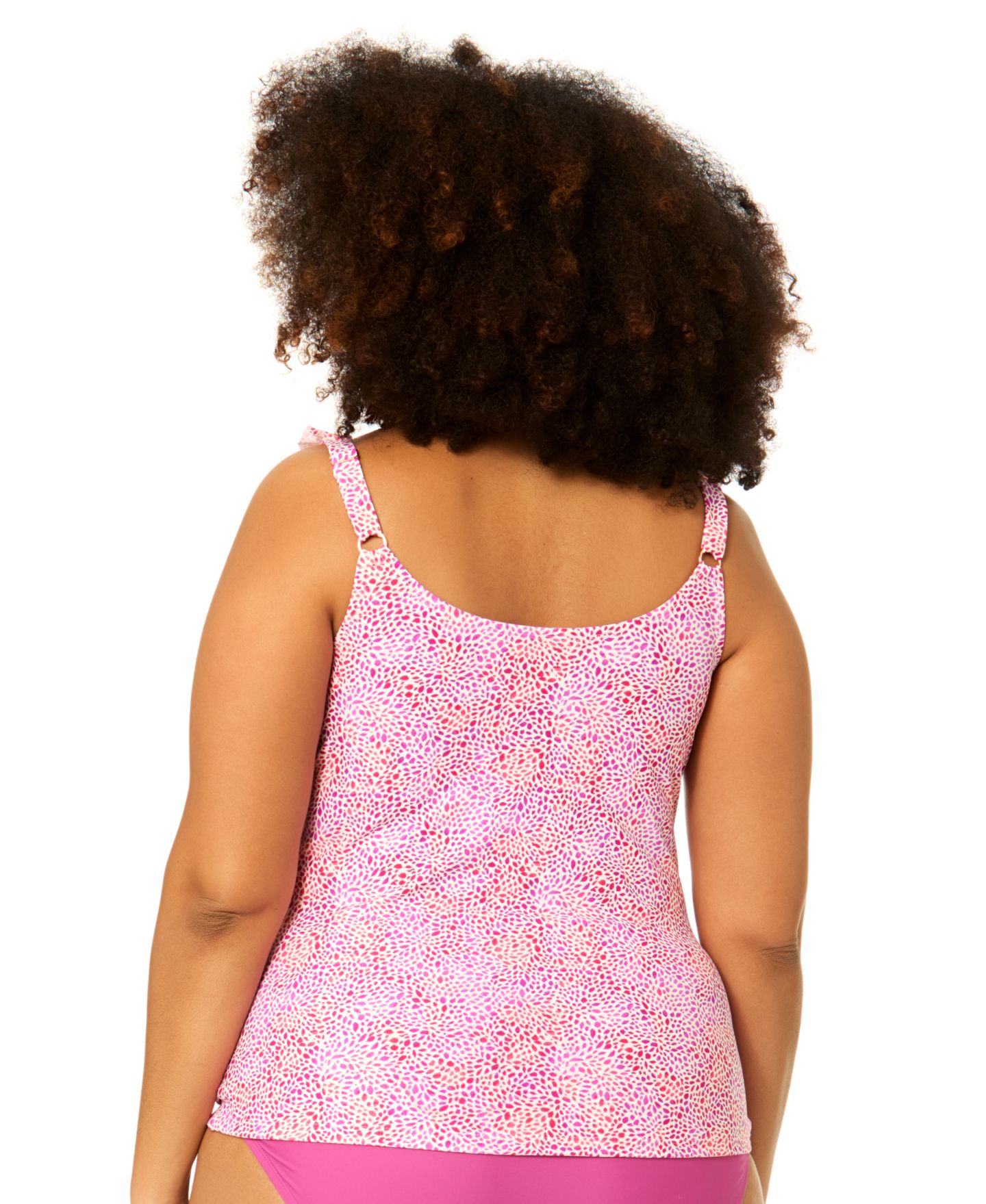 Верх бикини Tankini, V-образный вырез — Raisins Curve, цвет: Пурпурный — фото 2