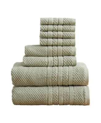 100% Cotton Textured 8pc Towel Set.