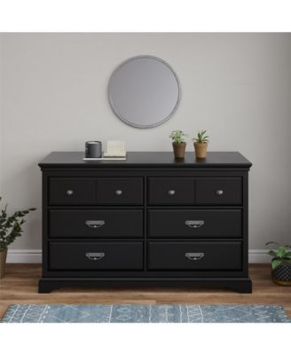 Bristol 6 Drawer Elegant Dresser MDF Particleboard for Bedroom Guest Room