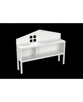 Full Size Headboard Storage Cabinet with Chalkboard for Montessori Bed