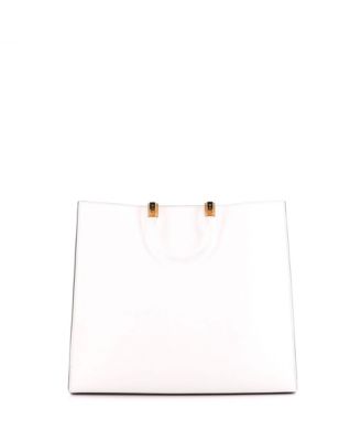 Large Sunshine Pocket Shopper Tote Leather with PVC