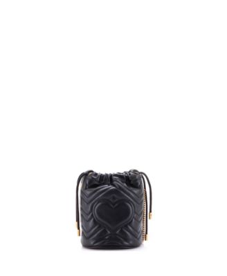 Mini GG Marmont Bucket Bag Matelasse Leather