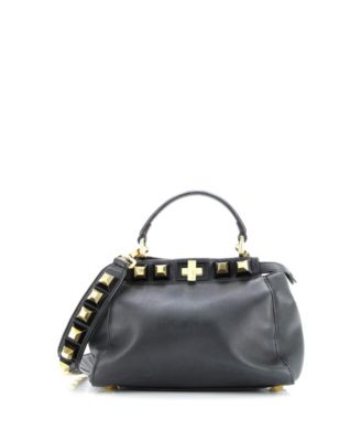 Mini Peekaboo Bag Leather with Studded Detail