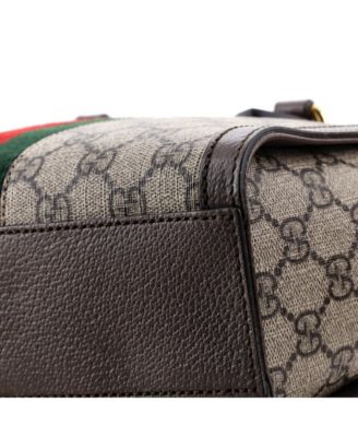 Small Ophidia Top Handle Tote GG Coated Canvas