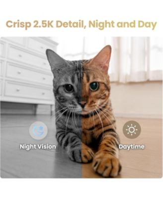 EBO Air 2S Smart Companion Robot with 2.5K Camera, Two-Way Audio & Night Vision