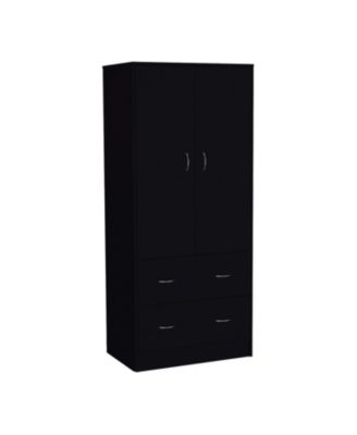 Taly 2Doors 2Drawers Armoire 70.9inch High Bedroom Storage Cabinet with Ample Space and Sturdy Construction