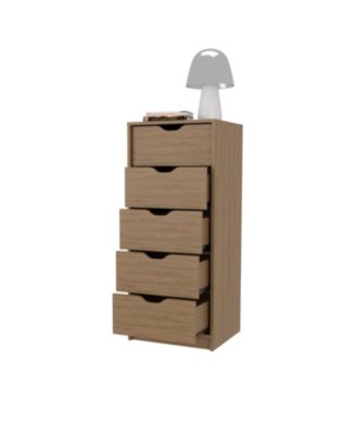 Modern 4 Drawer Dresser Rustic Particleboard Cabinet Waterproof for Bedroom Entryway Bathroom