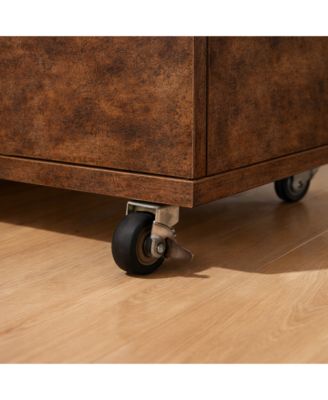 Modern 4 Drawer Dresser Particleboard Cabinet Waterproof for Bedroom Entryway Bathroom