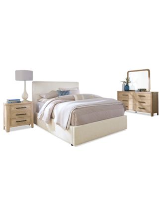 Marcel 3-Pc. Upholstered King Bed Set (Bed, Dresser & Nightstand)