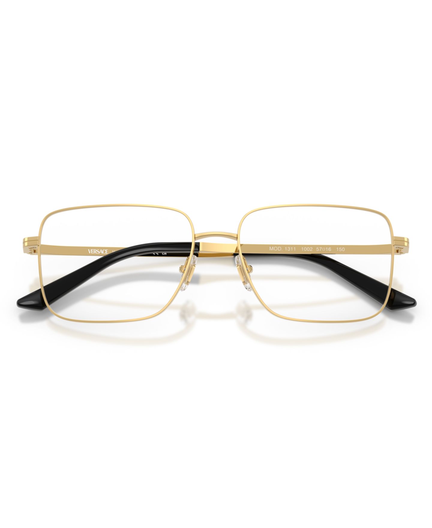 Мужские очки Versace Man Pillow Metal VE1311 Eyeglasses, цвет: Золотой — фото 3