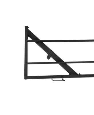 Floating Metal Bed Frame With LED Lights Noise Free No Box Spring Needed