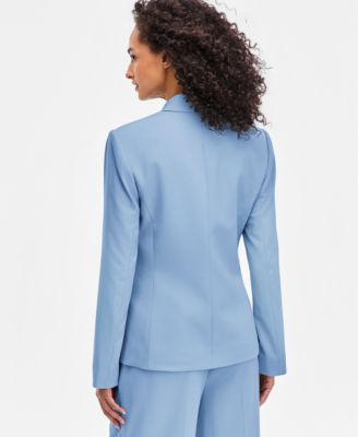 Women's Notched Collar One-Button Blazer