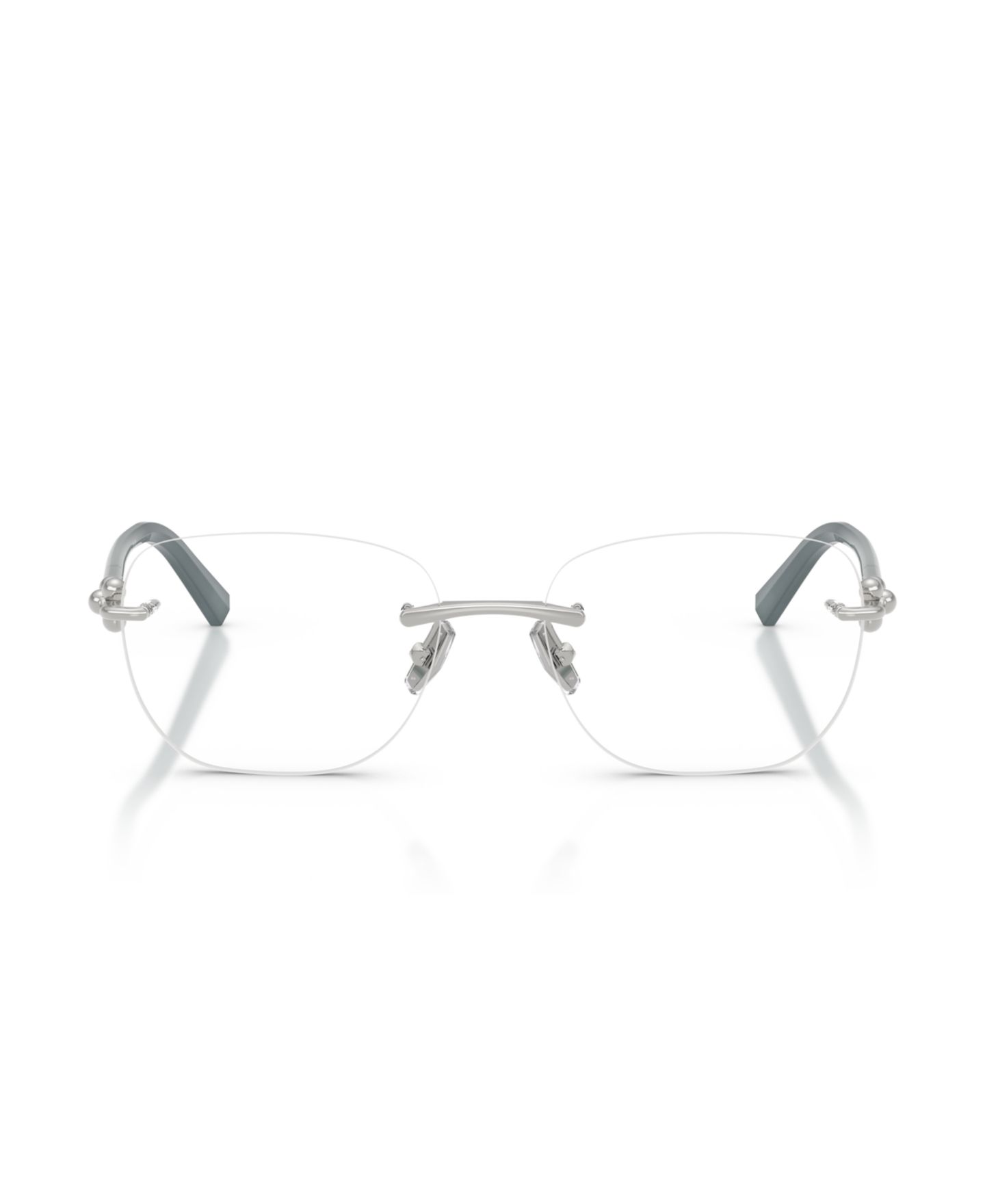 Очки Tiffany & Co. Unisex Square Metal TF1170D Eyeglasses, цвет: Серебряный — фото 4