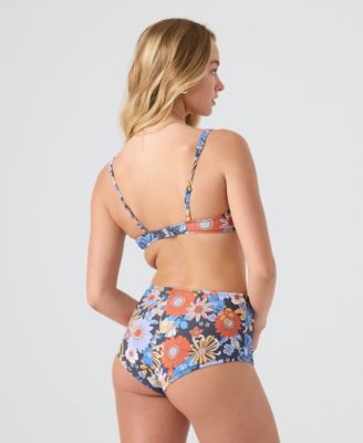 Women's Printed Sunflower Swim Bottoms