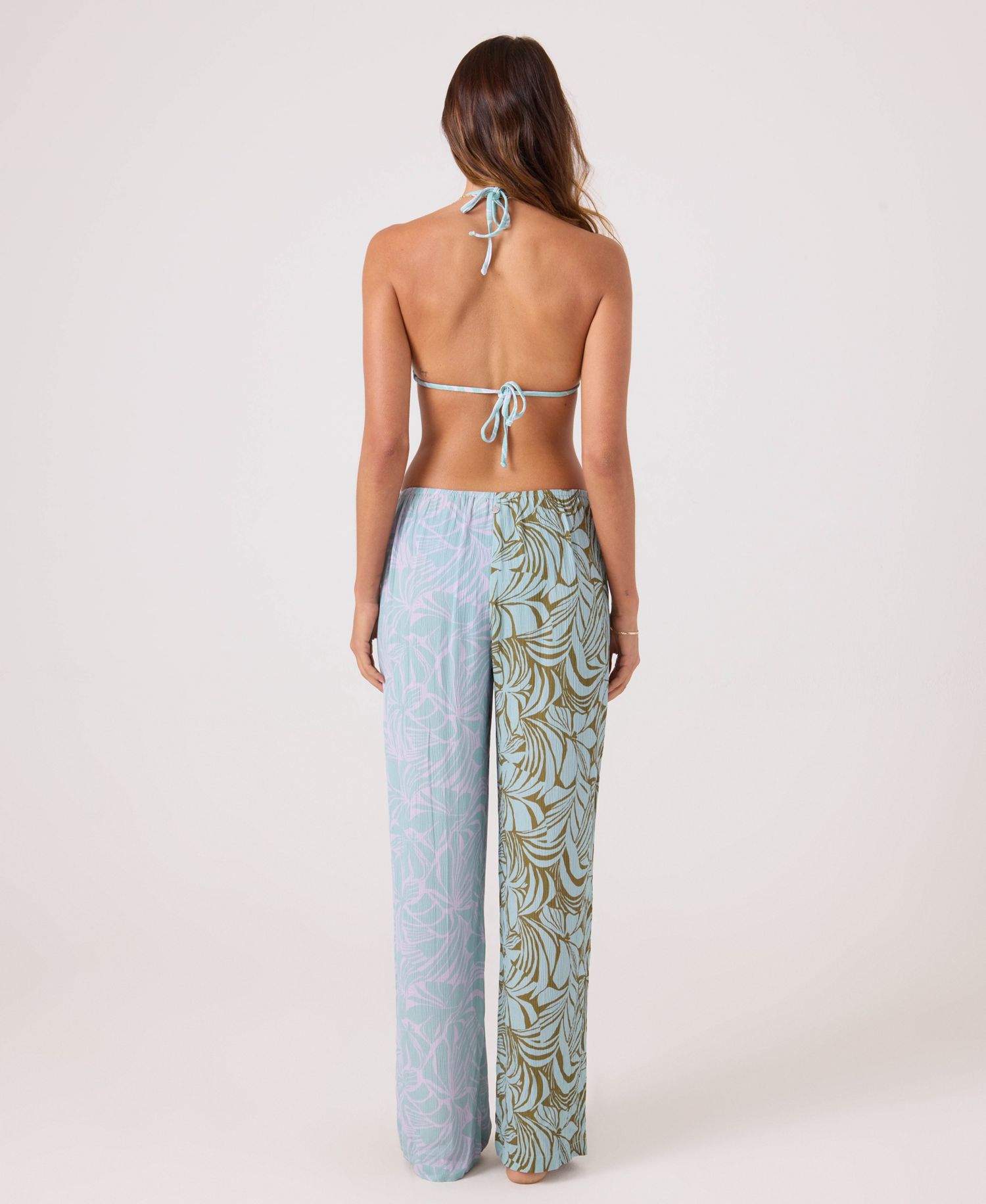Women's Tie-Front Long Swim Cover-Up Pants