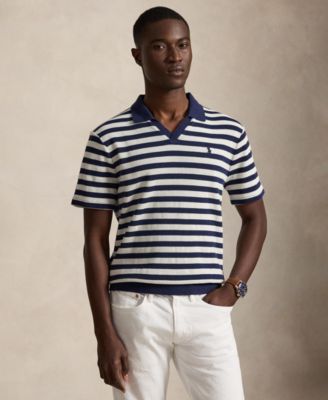 Polo Ralph Lauren Men's Short-Sleeve Textured Polo Shirt - Macy's