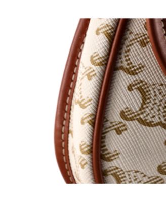 Mini Besace Flap Bag Triomphe Coated Canvas