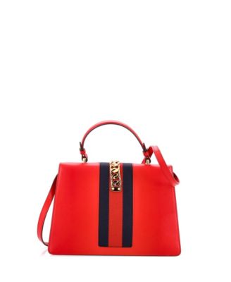 Medium Sylvie Top Handle Bag Leather
