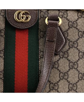 Medium Ophidia Top Handle Tote GG Coated Canvas