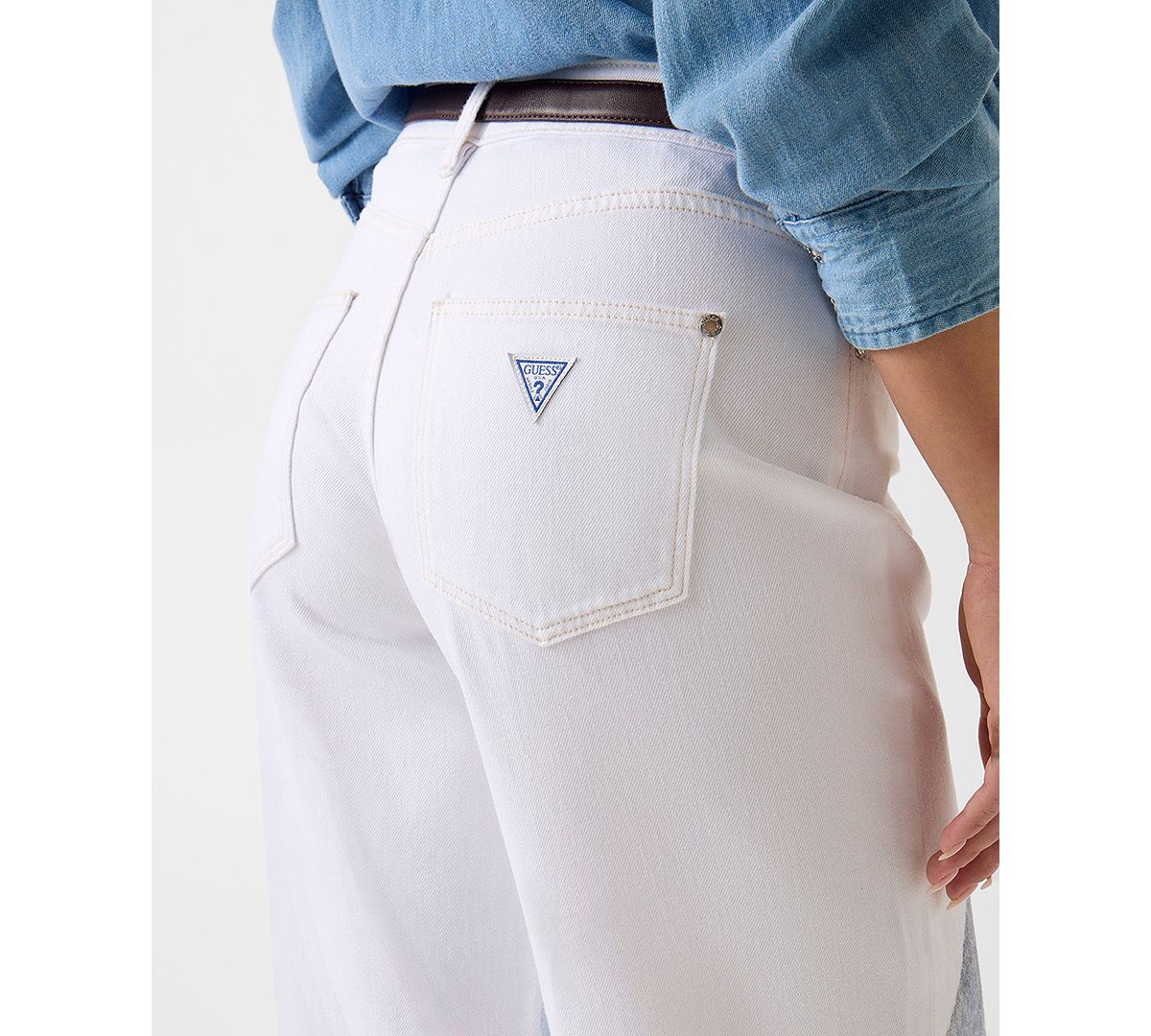 GUESS Women's High-Rise Wide-Leg Jeans view 3 — MAYCSS fashion products