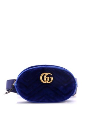 GG Marmont Belt Bag Matelasse Velvet