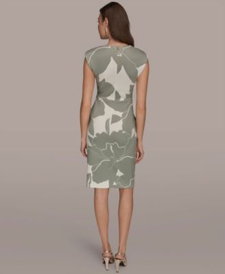 Women's V-Neck Sheath Dress