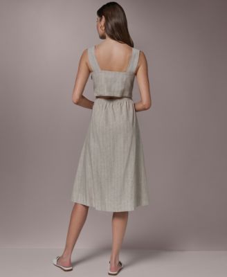 Women's Sleeveless Square Neck Dress