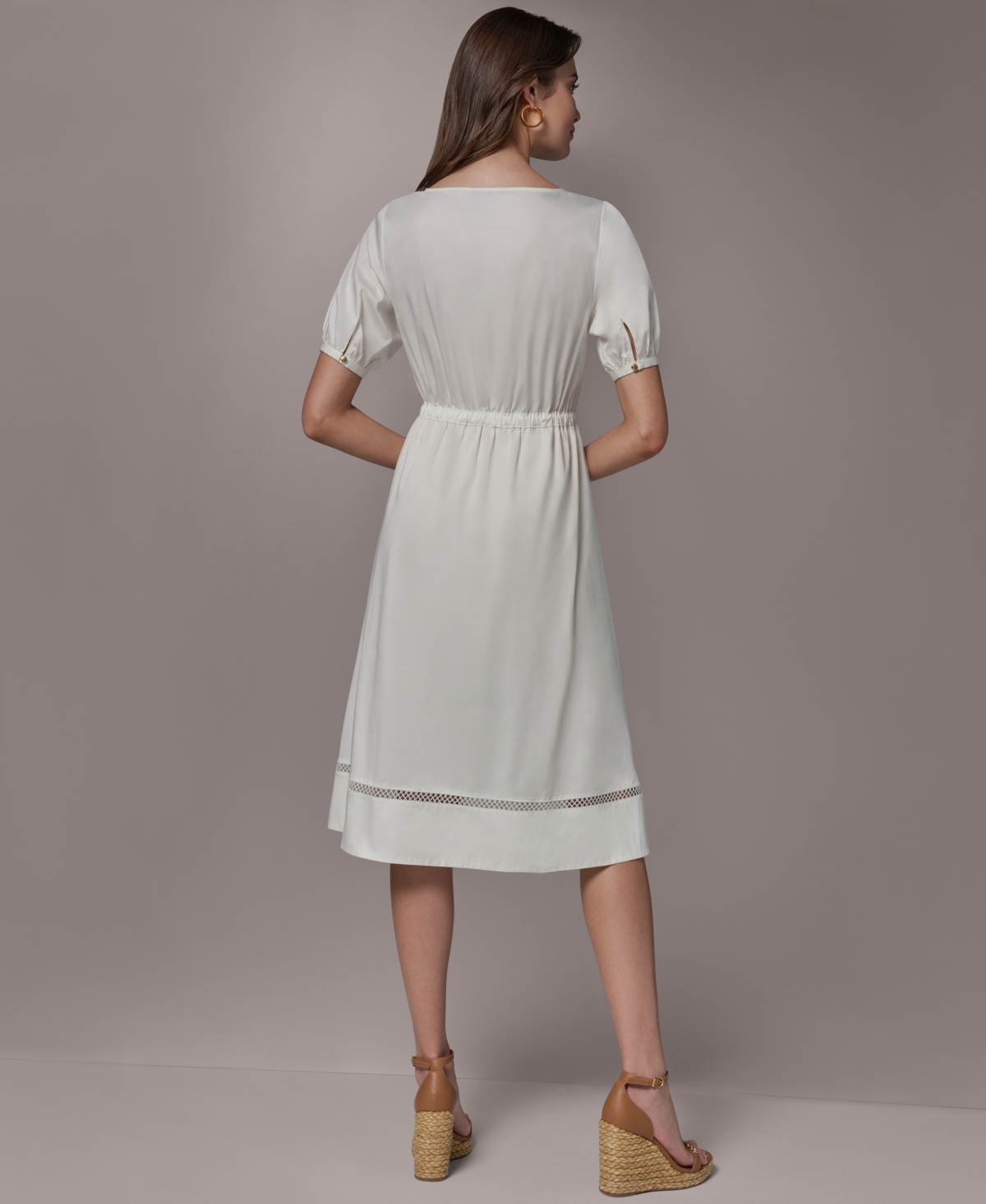 Donna Karan New York Women's Short-Sleeve A-Line Dress