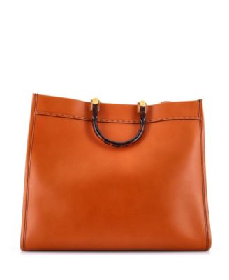 Large Sunshine Shopper Tote Leather