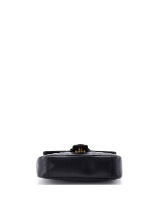 Mini GG Marmont Flap Bag Matelasse Leather