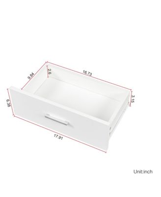 Modern 4 Drawer Dresser Particleboard Cabinet Waterproof for Bedroom Entryway Bathroom