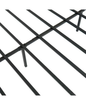 Heavy Duty Metal Bed Frame with Support Slats Foundation